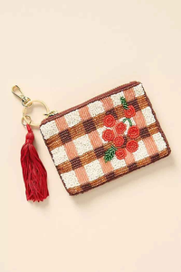 Sac à monnaie perlé fabriqué à la main avec broderie par glowin fashion - Product Image 2