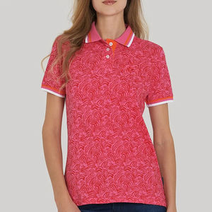 Polo de sublimación informal ajustado de alta calidad para mujer Polo de sublimación de última moda de baja tasa para mujer con OEM - Product Image 1