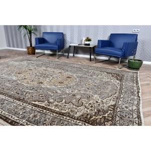 Alfombra Turca Extra Grande, Alfombra Vintage de 7x10.1 pies, Alfombra de Lana Gris - Product Image 3