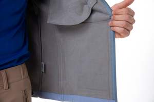 OEM Service <b>Men's</b> Winter Softshell Fur <b>Jacket</b> Waterproof Windproof Breathable Eco-Friendly Casual Front Logo Polyester Shell - Product Image 4