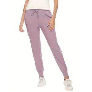 Wholesale New Custom Made Women's High Quality Gym Sports Sweatpants Mid-Waist <b>Joggers</b> Canvas Casual Drawstring <b>Stacked</b> Workout - Product Image 5