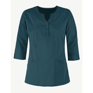 Ensemble de blouses modernes pour femmes, vente en gros, logo personnalisé, tunique extensible, pantalon de jogging à taille élastique, uniforme, ensembles de blouses de santé - Product Image 1