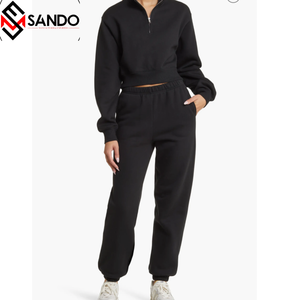 ชุดวอร์ม2ชิ้นสำหรับฤดูหนาวขนาด XXL มีซิปด้านหน้าใส่สบายกันลมระบายอากาศได้ดีโลโก้ตามสั่ง - Product Image 1