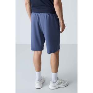 Pantalones Cortos Básicos para Hombre de Algodón Grueso y Suave con Textura, Ajuste Estándar - 81277 - Color Petrol - Product Image 6