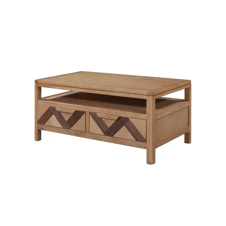 MARS High Quality Coffee Table 2 Drawers Wooden Table Wooden Living Room Furniture From Vietnamese Supplier