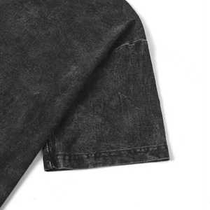 Camiseta de lavado ácido vintage unisex con tela de algodón transpirable de ajuste relajado de gran tamaño y textura lavada para moda callejera - Product Image 5