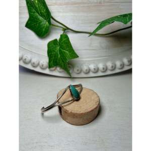Navajo Handmade Sonoran Mountain Turquoise & Sterling <b>Silver</b> Fashion <b>Cuff</b> <b>Bracelet</b> - Product Image 2