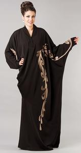 Belle abaya noire de style marocain idéale pour une tenue décontractée - Product Image 1