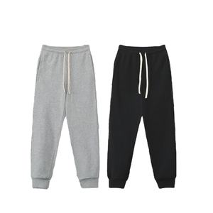 Pantalon de survêtement en coton éponge épais pour hommes de 320g avec logo brodé sur mesure Pantalon de survêtement de gym léger et sportif à taille basse - Product Image 1