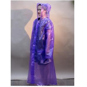 Venta al por mayor PE impermeable colorido pedidos personalizados bajo MOQ sola persona impermeable con capucha Origen de Vietnam - Product Image 4