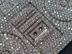 Colgante Personalizado con Iniciales en Plata de Ley 925 con Incrustaciones de Circonitas, Chapado en Rodio, Joyería Hip Hop para Uso Personal - Product Image 5