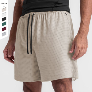 Pantalones cortos deportivos para hombre, de secado rápido, transpirables, de poliéster, diseño informal Con agujeros para el verano, novedad, Popular Plus Active Bottoms, envío DDP - Product Image 1