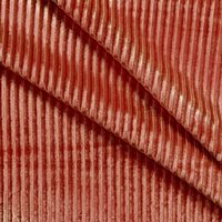 Tissu extensible en velours plissé rouille par la cour pour robe, costume, taie d'oreiller, coussin, artisanat, housses de canapé, bricolage, tissu pour vêtements