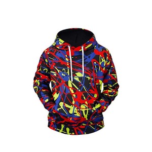 Logo personnalisé 100% chandails à capuche en polyester pour hommes unisexe poids lourd anti-boulochage transfert impression plaine sweats à capuche de sublimation - Product Image 3