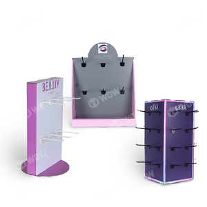 Promotion <strong>Custom</strong> Logo Black <strong>Cardboard</strong> Cosmetics <strong>Display</strong> Stand Eyelash <strong>Counter</strong> <strong>Display</strong> for Retail - Product Image 5