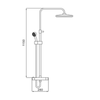 Colonne de douche douchette, sans robinet, support de douche