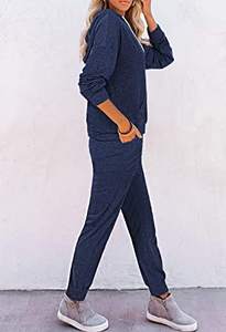 Conjunto Deportivo de 2 Piezas para Mujer, de Alta Calidad, para Invierno, Ajustado, Bordado, con Sudadera con Capucha y Pantalones Deportivos - Product Image 6