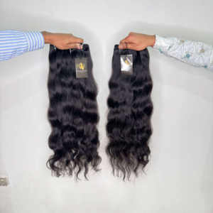 Temple de l'Inde du Sud 100% Fournisseurs de Cheveux de Temple Indiens Bruts Vierges Non Transformés Paquet de Cheveux Humains à Cuticules Naturels de Toutes Textures - Product Image 2