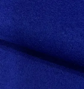 Wool Stock Lot Royal Blue Melton Wool Plain Fabric For Varsity Jacket Warm Cloth Lightweight Cloth For Winter At Very Low Rate