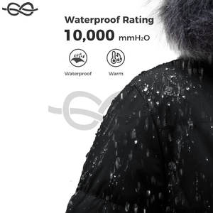 Grand et Grand Manteau d'Hiver Recyclé pour Homme, Veste Matelassée Mi-Longue de Grande Taille avec Capuche Amovible, Noir 5XL - Product Image 4