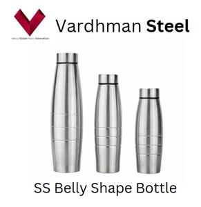 Botella con forma de vientre de acero inoxidable de gran demanda, grado 303, 1000ml, curvada para la comodidad, construida para el rendimiento, botella curvada de 1L - Product Image 5