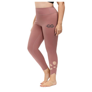 Leggings de couleur personnalisée de conception OEM en gros pantalons de yoga à séchage rapide avec poche leggings de yoga taille haute pour femmes - Product Image 4