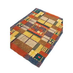 Tapis en laine noué à la main Zuri Gold, motif géométrique abstrait, rectangulaire, pour salon, couloir, modèle Paem-710, hauteur de poils doux - Product Image 2