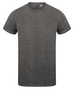 Nouveau t-shirt élégant à col rond gris coupe ajustée pour tous les jours Looks décontractés T-shirt unisexe Mélange parfait de confort et de style classique - Product Image 4