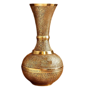 Surahi de Latón Puro Vintage de Alta Calidad con Grabado y Acabado Pulido para Uso en la Cocina, Artículo de Cocina Árabe Antiguo - Product Image 2