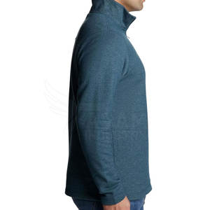 Sweat-shirts à col zippé personnalisés, légers, pour la course à pied et l'entraînement, pour hommes - Product Image 6