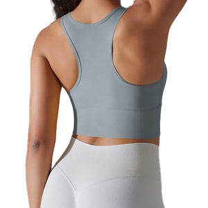 Sujetador Deportivo para Mujer, Estilo Racerback, Top Corto, para Yoga, Gimnasio, Entrenamiento, Fitness - Product Image 4