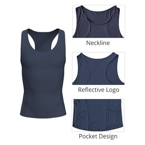 2025 Top OEM personnalisé 100% coton hommes débardeur col en v respirant séchage rapide Premium vêtements motif imprimé personnalisable en gros - Product Image 5