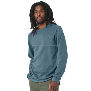 BELLA CANVAS 100% Algodón Unisex Colección de lana personalizada Cuello redondo Sudadera grande - Product Image 1