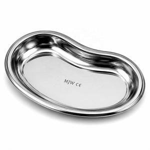Plateau récurvé réutilisable en acier inoxydable pour rénale, bassin d'émése, instrument chirurgical, plateau d'infirmière hospitalier CE ISO 13485 - Product Image 4
