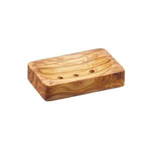 Boîte à savon en bois unique avec logo personnalisé Plateau à savon en bambou carré naturel fait à la main pour la salle de bain - Product Image 4