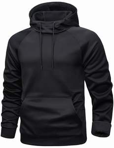 Sudadera con capucha de hombre de peso pesado de poliéster 100% al por mayor logotipo personalizado patrón liso teñido precio razonable para la temporada de invierno - Product Image 4
