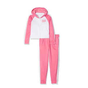 Ensemble de survêtement 2 pièces en coton 100 % violet et blanc 2025 avec logo personnalisé, sweat à capuche zippé et pantalon de jogging – Vêtements de sport et streetwear décontractés en gros - Product Image 3
