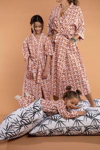 Nouvelle arrivée fait à la main bloc de coton imprimé Kimono enfants robes à carreaux motifs ensembles au meilleur prix de gros - Product Image 3
