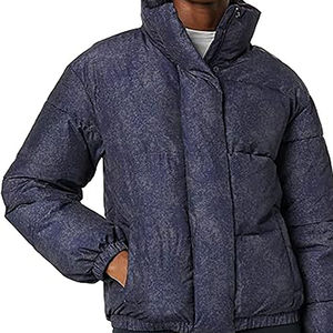 Veste d'hiver matelassée pour femme, nouvelle mode, imperméable, avec fourrure de mouton et décoration en lettres, style sublimation - Product Image 4