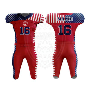 Uniforme de fútbol americano de color personalizado de diferentes estilos Uniforme de fútbol americano de secado rápido cómodo - Product Image 5