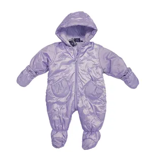 Babies ODM high quality kids polyester winter warm ski suit baby allover snowsuit