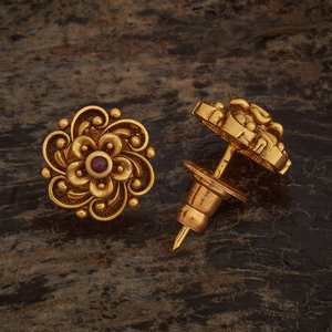 Antique-Style Trendy Religious <b>Stud</b> <b>Earrings</b> Cute Floral Zinc Alloy with Bezel Set Zircon <b>Turquoise</b> Pearl for Parties 184551 - Product Image 4