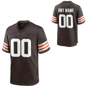 Nouveaux designs 2026 – Maillot de football américain unisexe, coupe ample, manches courtes, 100 % polyester, respirant et séchage rapide - Product Image 6