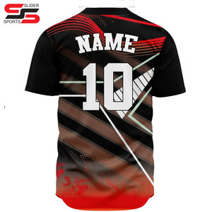 Maillot d'uniforme de baseball personnalisé, top tendance, maillots de baseball de haute qualité pour entraînement d'équipe, au tarif de gros bon marché - Product Image 2