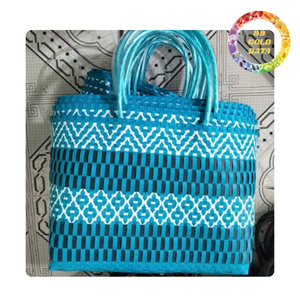 Sac en plastique tissé réutilisable pour les courses quotidiennes ou les pique-niques | origine vietnamienne - Product Image 1