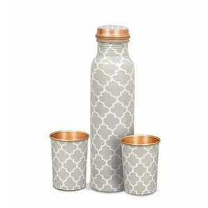 High-Class Custom Printed Copper <b>Water</b> Bottle Most Demanded Plastic Drinkware for Table Use - Product Image 6