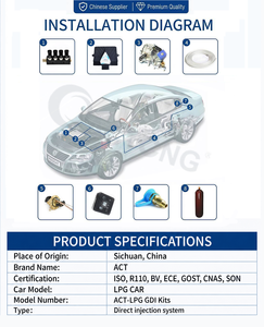 Kit de conversion au GPL ACT Autogas GDI 4 cylindres à injection directe, système de moteur à injection directe GDI, kit de conversion au GNV - Product Image 5