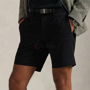 Wholesale <b>Men</b> Formal Cotton <b>Shorts</b> Slim Fit <b>Dress</b> Chino <b>Shorts</b> Business Casual Summer Custom Logo Manufacturer - Product Image 3