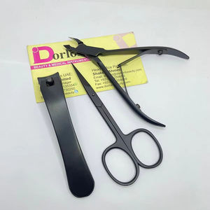 Pince à cuticules à ongles Plasma noir en acier inoxydable manucure coupe-ongles petit ciseaux à ongles fournitures de beauté du Pakistan - Product Image 1