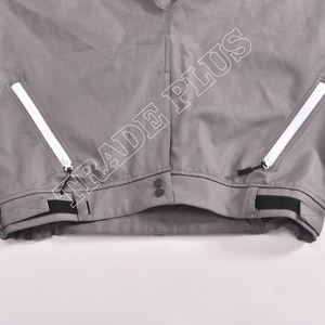 Pantalon de ski gris extérieur pantalon de neige imperméable isolé avec fermeture avant et ourlet élastique - Product Image 3